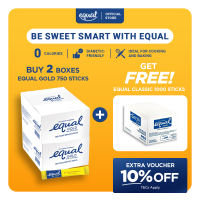[B2G1] Buy 2 Boxes of Equal Gold 750 Sticks Get FREE Equal Classic 1000 Sticks