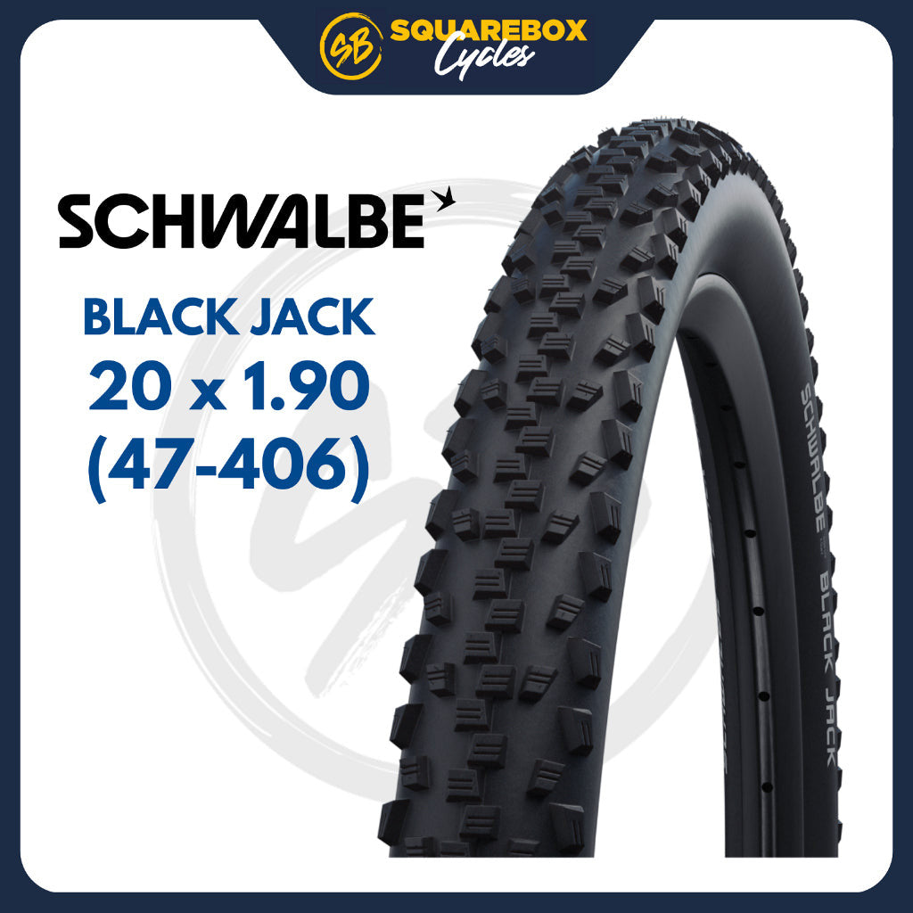 20 Inch 406 Tyre - Schwalbe Marathon Racer Anti-Puncture Folding