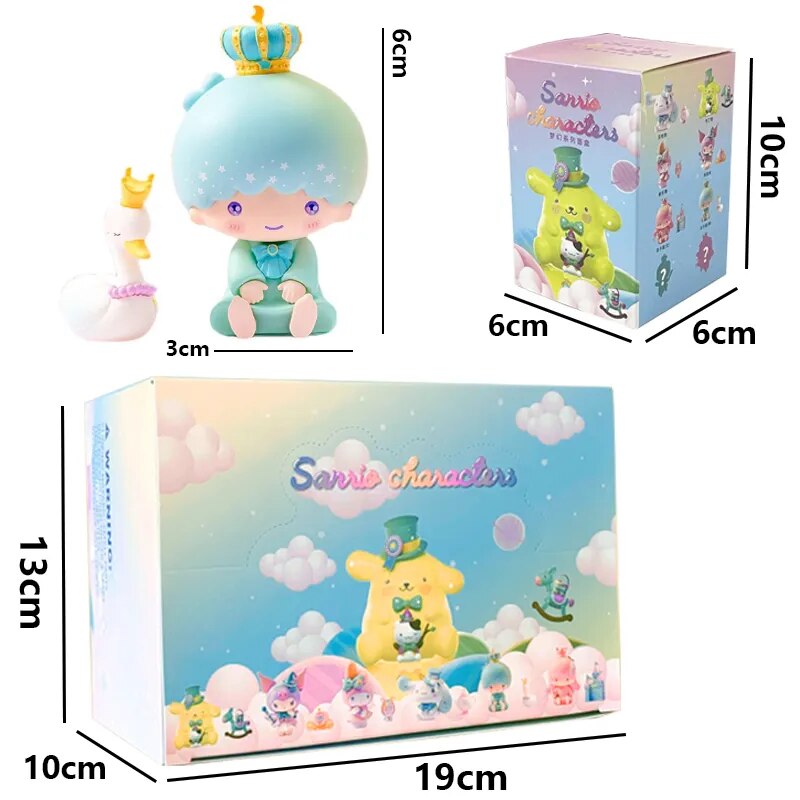 6 cái/bộ Sanrio Hộp đồ chơi sưu tập Kawaii kuromi cinnamoroll My Melody nhân vật hoạt hình búp bê hộp bí ẩn Fantasy Series Đồ chơi Quà Tặng
