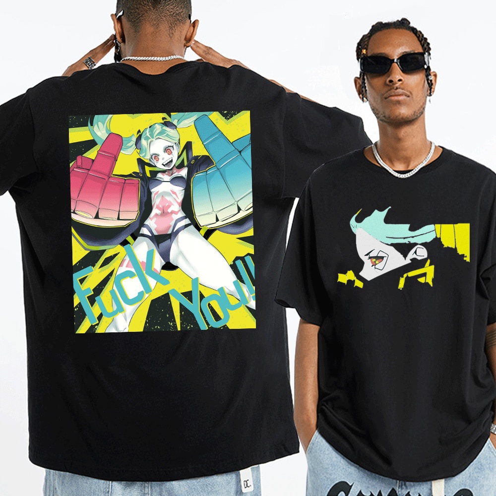 Áo Thun 100% cotton Họa Tiết anime cyberpunk edgerunners Thời Trang Dành Cho Nam Và Nữ S-5XL