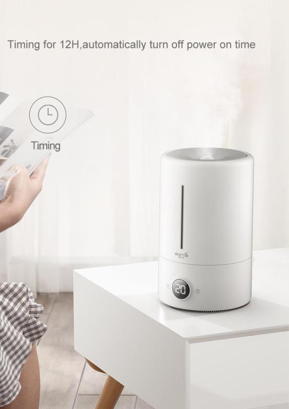 Deerma Ultrasonic Cool Mist Humidifier Air Purifier Household Silent 5L Ajustable Mist Volume Pregnant Women Baby Air Small Aromatherapy Purification Heavy Fog Whisper Quiet1 Year Local warranty Singapore