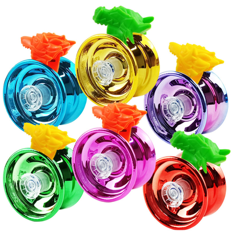 FUSHUN Alloy Yo-yo Professional Colorful 3 Bearing Metal Yoyo With Ring