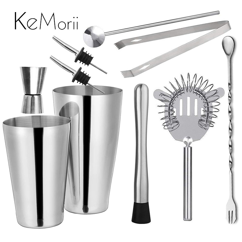 danyouba34 Stainless Steel Boston Professional Bar Bartender Kit Wine Cup Barware tools Mixer Martini tail Shaker Set Bar & Wine Tools ราคา 913 บาท*ส่งฟรี