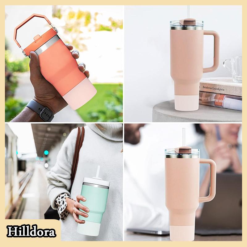 [Hilldora] Silicone khởi động cho Owala chai nước chống trượt dưới Bìa bảo vệ dưới đáy cơ sở bảo vệ Coaster Flask 7.5cm 2.95in