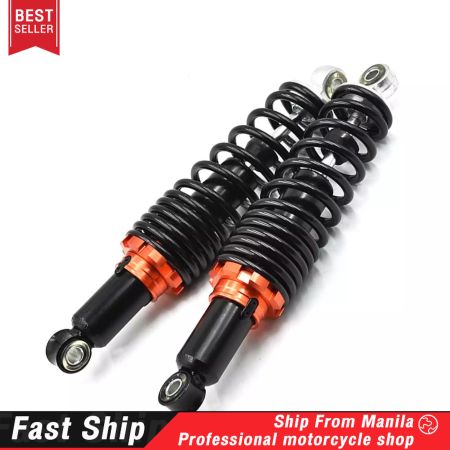 Universal Hydraulic Motorcycle Rear Shock Absorbers, Adjustable Soft/Hard, 2pcs