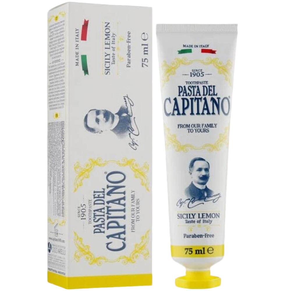 Authentic Italy Imported Pasta.Del.Capitano 1905 Sicily Lemon Toothpaste 75ml