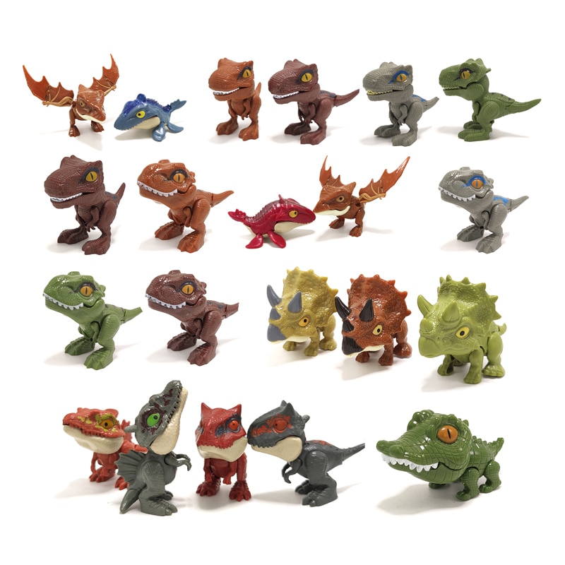 Mô hình khủng long cắn tay con số Khủng long đồ chơi ngón tay khéo léo Fidget T-Rex Jurassic Tyrannosaurus trứng quà tặng cho bé Anime công viên thế giới nhân vật phim hành động
