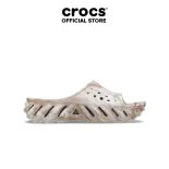 Dép Quai Ngang Unisex Crocs Echo Marbled - Bone
