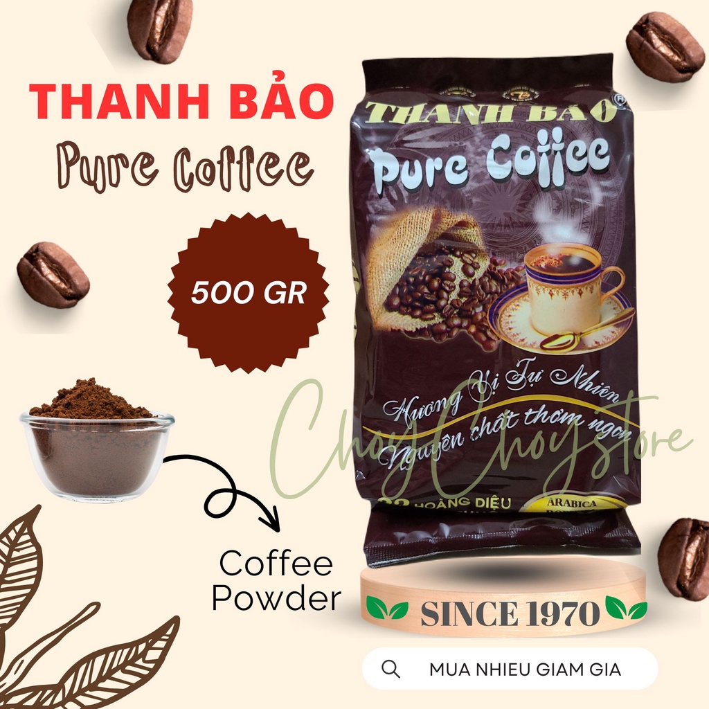 CÀ PHÊ PHIN THANH BẢO 500GR - PURE COFFEE (SINCE 1970) [ĐẶC SẢN BUÔN MÊ THUỘT]