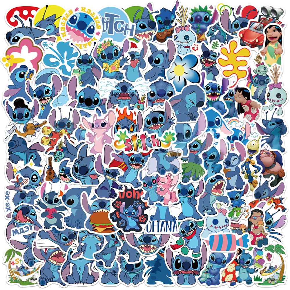 10/50/100Pcs Cartoon Anime Graffiti Sticker Waterproof Stitch Decals to DIY Laptop Phone Luggage Skateboard Kid