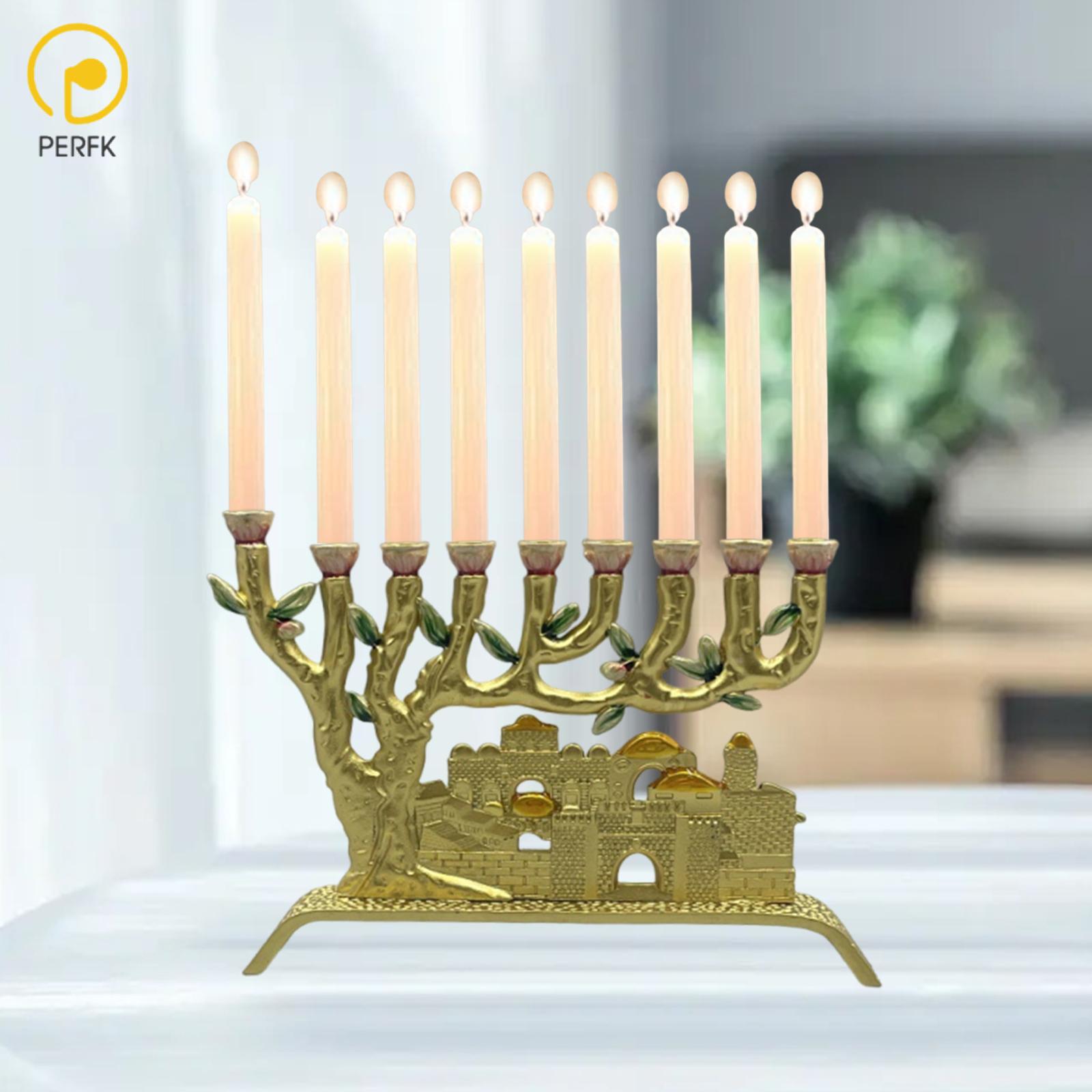 9 Branch Candle Holder Candlestick Menorah Table Centerpiece Metal Candelabra for Wedding Festival Tabletop Party Prayer ราคา 2,794 บาท*ส่งฟรี