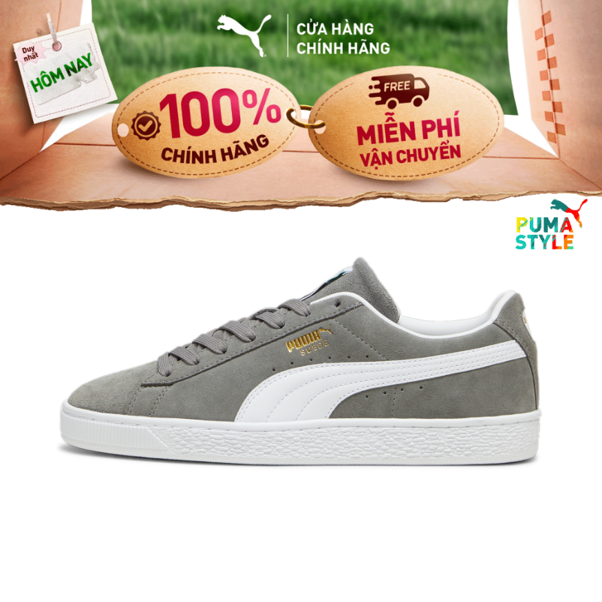 Giày Thời Trang PUMA Unisex Suede Classic Màu Xám