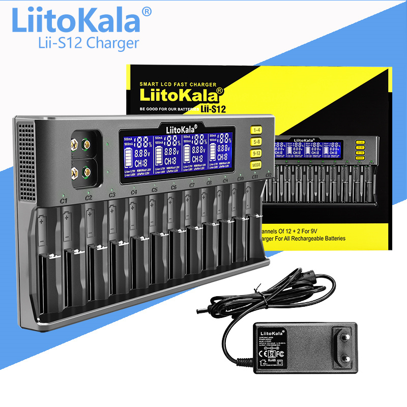 LiitoKala Lii-500 Lii-600 Lii-S8 Lii-S12 Lii-PD4 Lii-PD2 LCD 3.7V/1.2V 18650/26650/16340/14500/18500