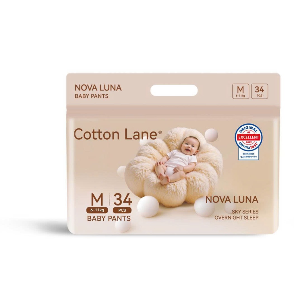 Bỉm Cotton Lane Nova Luna Siêu Mềm Siêu Thấm Hút Siêu Mỏng Cho Bé Thoải Mái Vận Động - MC900