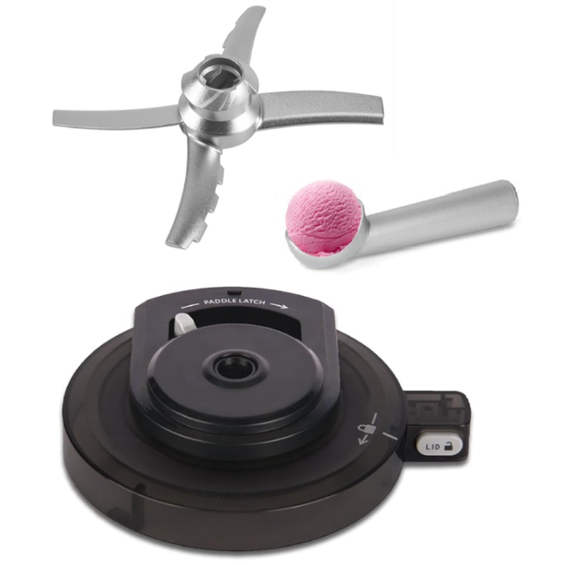[Waanon]Outer Bowl Lid with Paddle Spoon Replacement Kit for NC500/NC501 Series Ice Cream Makers Reusable Creami Lids