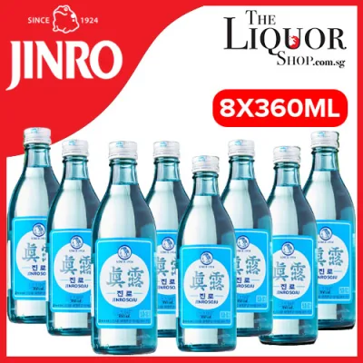 (Bundle of 8 Bottles x 360ml) Jinro is Back Soju