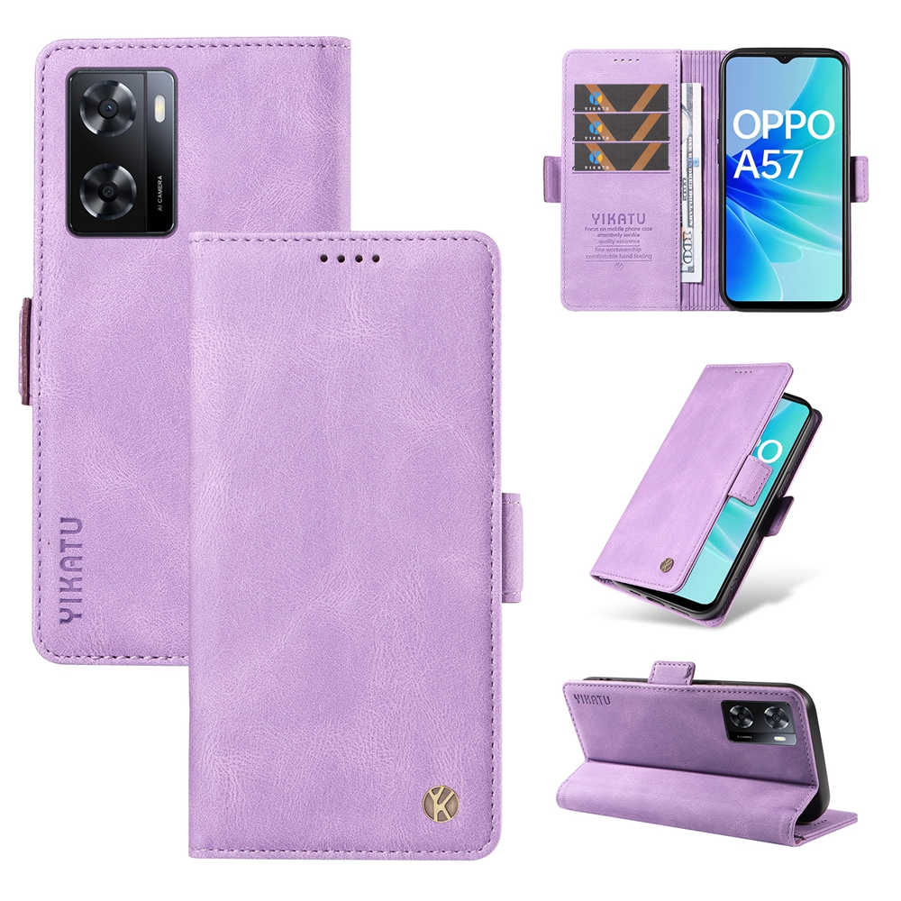 Vỏ điện thoại chống rơi cho Oppo A57 A77 a57s a77s A17 a17k A16 a16k A15 a15s A98 A56 A78 5g A96 A95 A94 A93 A76 A74 A73 A55 A54 4G Vỏ Nắp gập Có Khe Cắm Thẻ Ví da từ tính