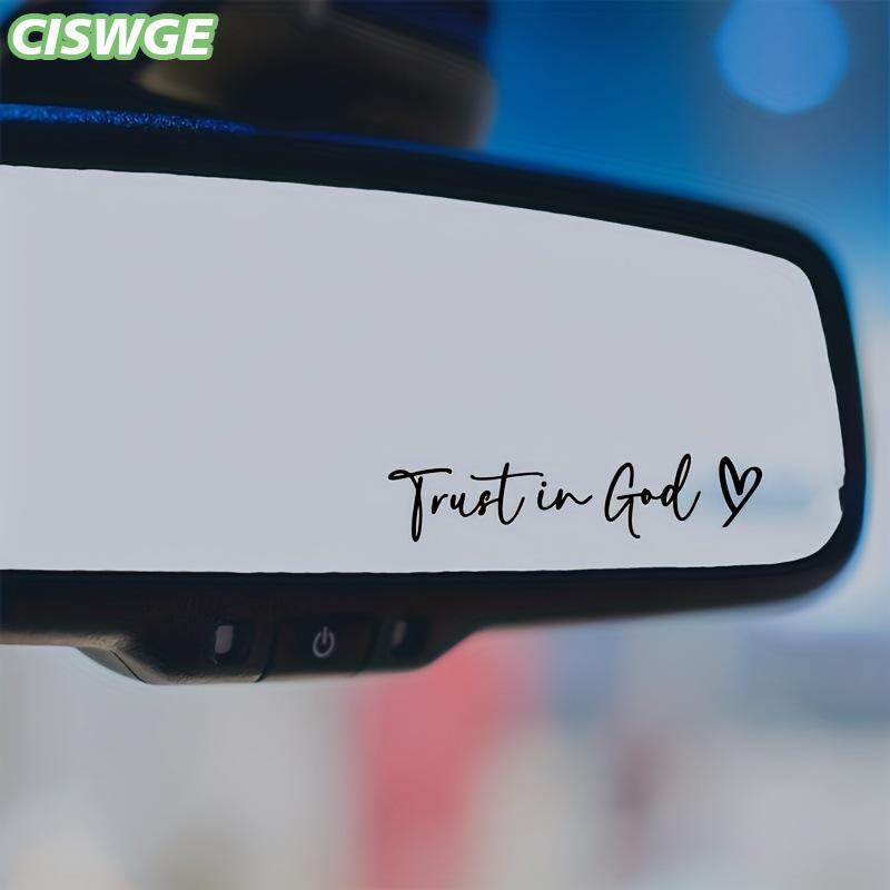 [CISWGE Auto] 1 cái xe phía sau xem gương Sticker sự tin tưởng trong trái tim thư Decal thiết kế chống thấm nước ô tô cửa sổ trang trí cho động lực và an toàn Giá 14,159 Đồng*Miễn phí vận chuyển