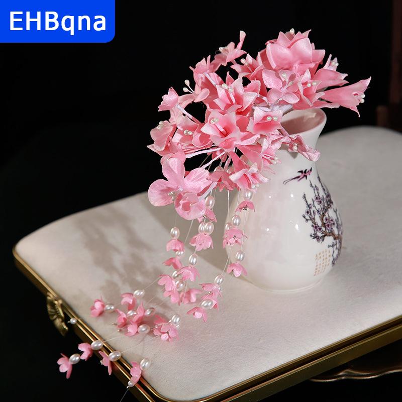[COD] EHBqna SPORTS Antique Fresh Lily Of The Valley Flower Handmade Fringed Hairpin Mori Temperament Style Hair Accessories Wedding Headwear ราคา 237 บาท*ส่งฟรี