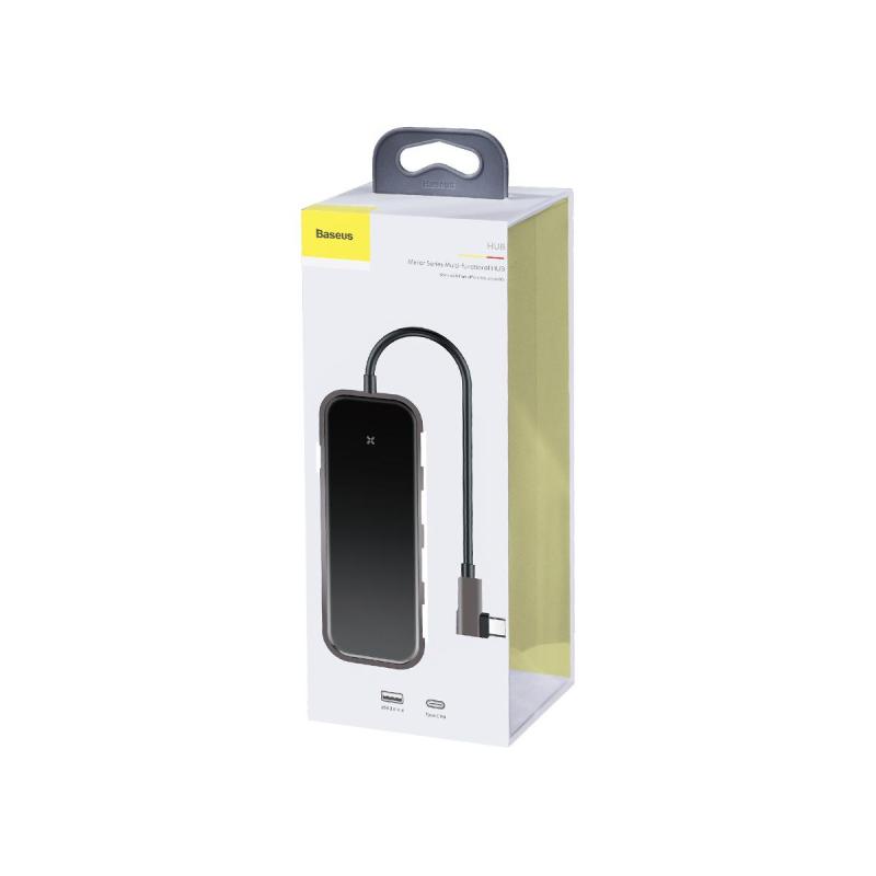 Baseus Mirror Type-C to 4 x USB3.0 + PD Type-C HUB Adapter Convertor