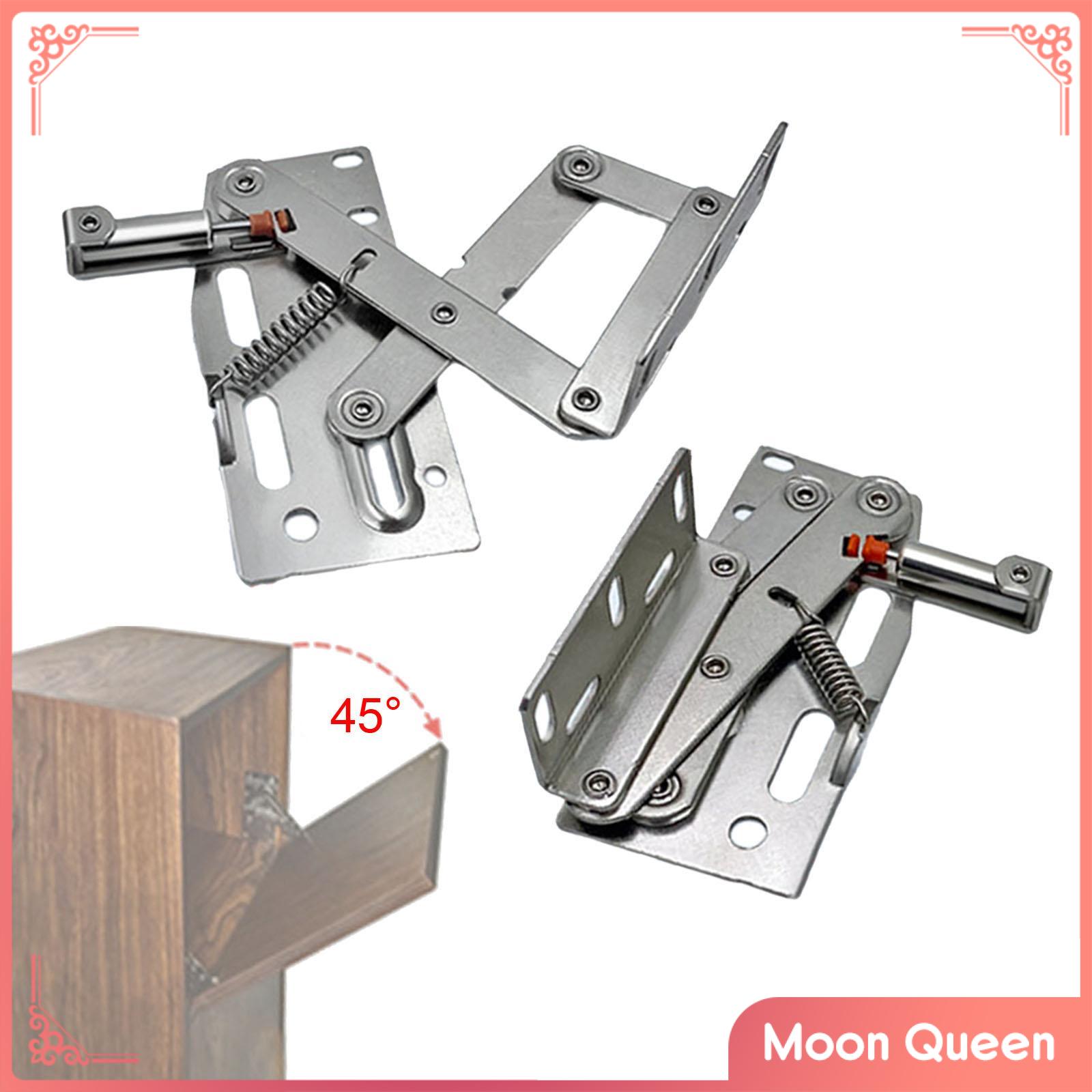 Moon Queen 2x Tip Out Tray Hinges Iron 45 Degree Pivots Hinge for Kitchen Cabinet Doors