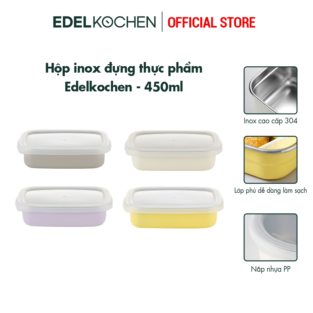 Hộp đựng thực phẩm trữ đông inox 304 Edelkochen Edellock Collection – Màu Lavendar