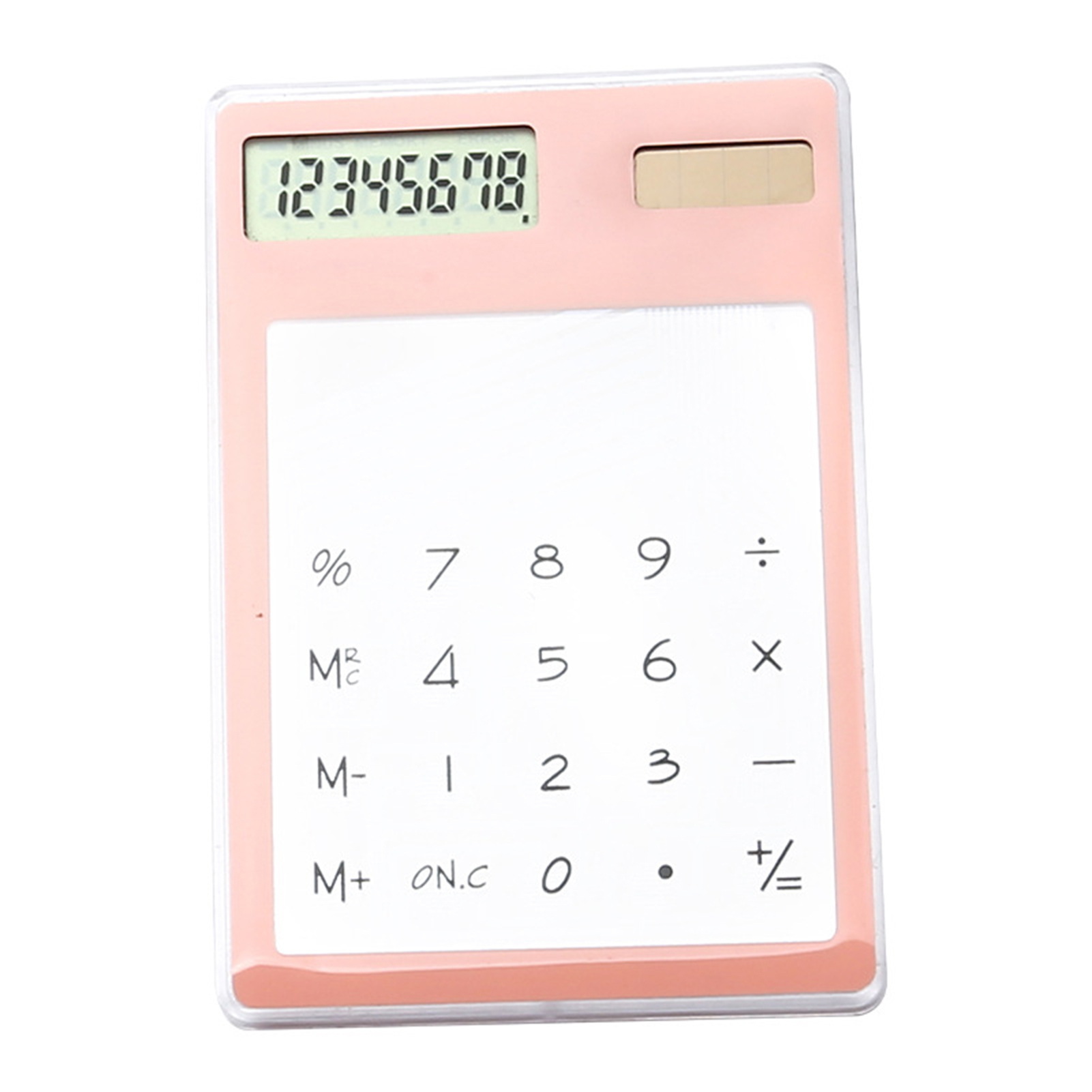 Aixuexi Transparent Calculator High-quality Abs Plastic Calculator Transparent 8-digit Solar Power Calculator – Portable Durable Perfect for Home School Office Use in Asia - 5