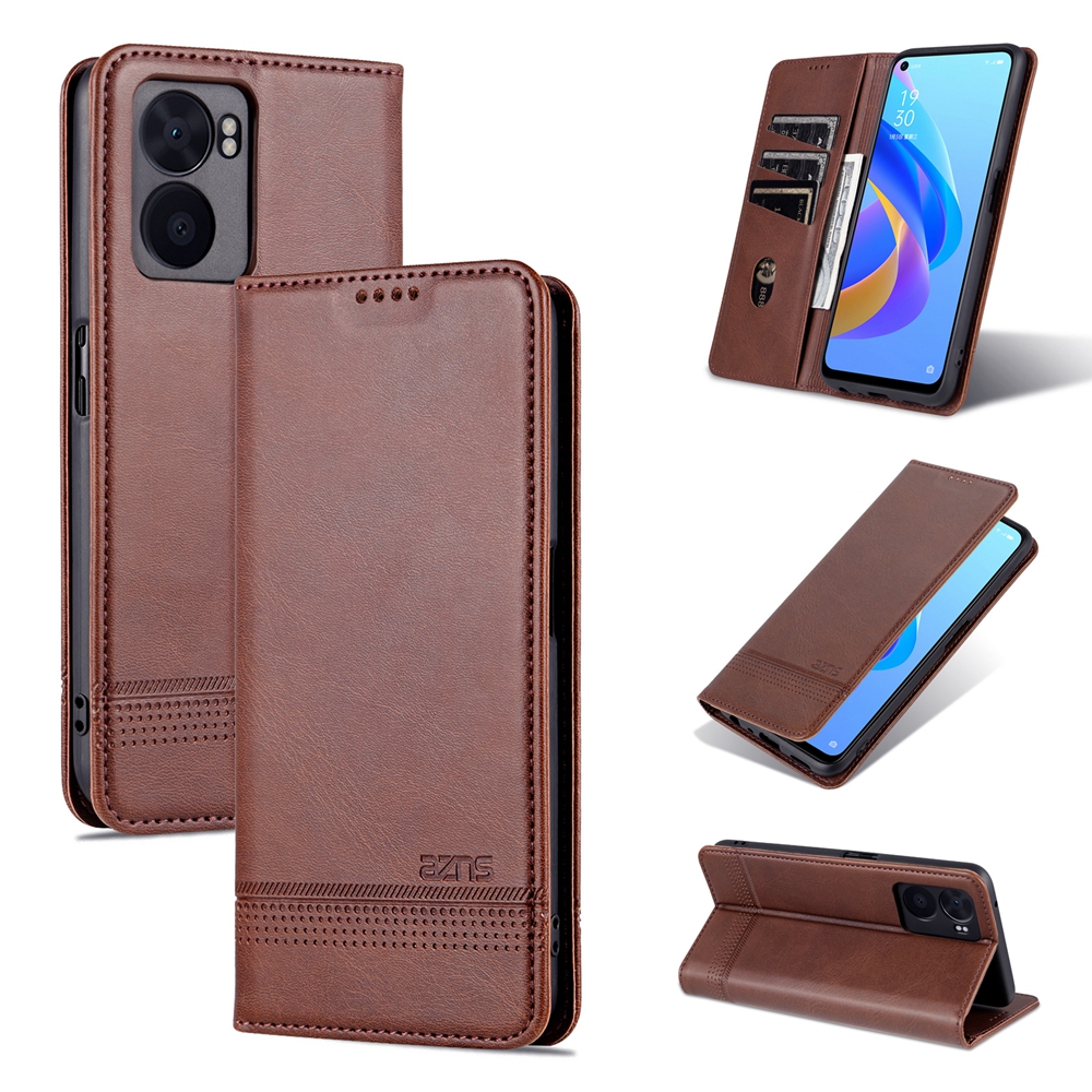 Vỏ điện thoại chống sốc cho Oppo A17 a17k A98 A78 A57 A77 a57s a77s A55 A95 A76 A96 A54 A74 A94 A16 a16s a16k A15 a15s A53 A31 A5 A9 2020 A52 A92 vỏ Nắp gập Có Khe Cắm Thẻ Ví da từ tính