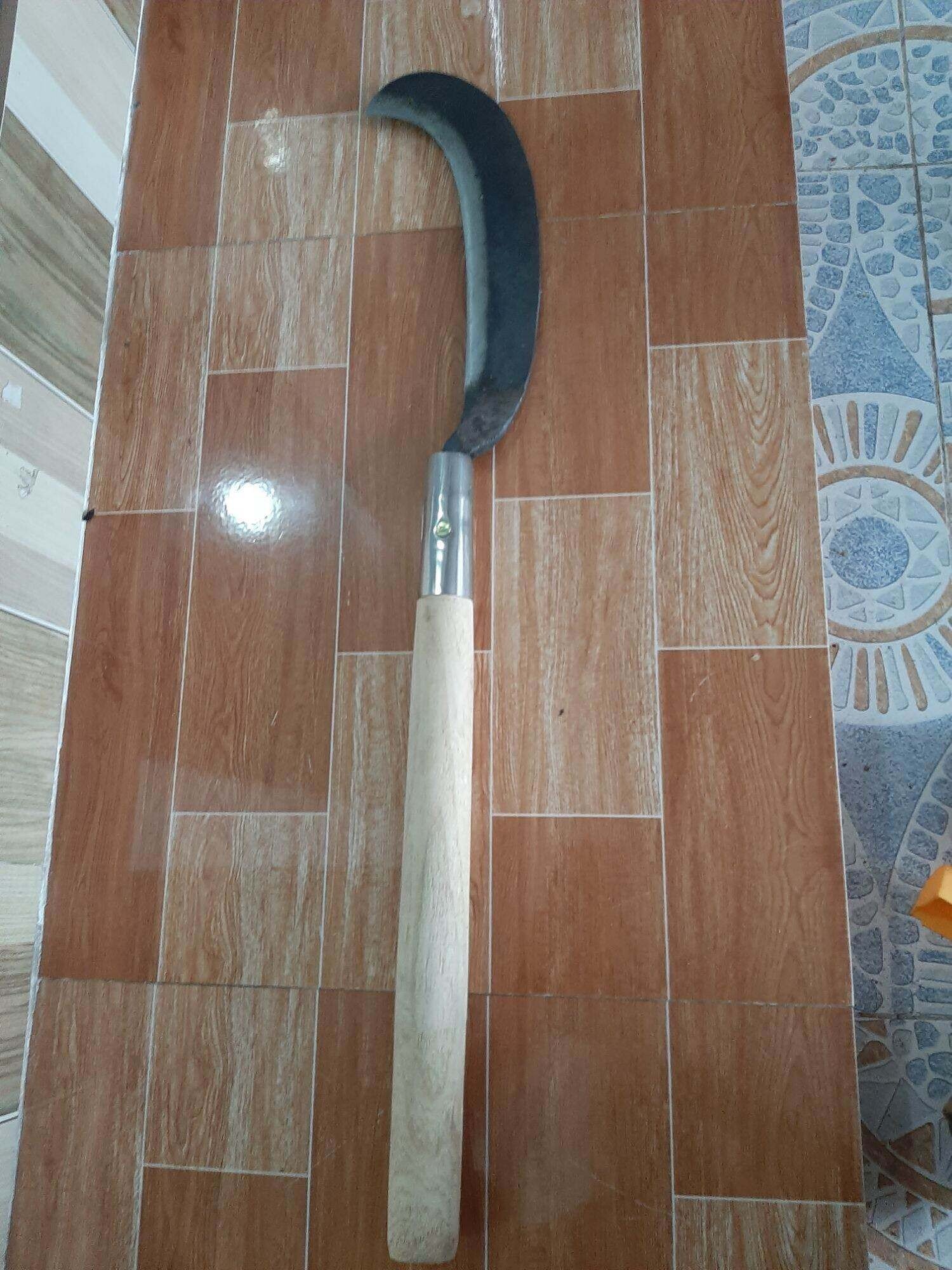 Cây rựa đầu móc cán gỗ, phát cỏ, chặt cây