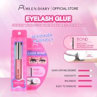 MLEN DIARY Strong Hold Comfortable Eyelash Glue Bond Quick Dry Invisible Long Lasting Lashes Glue