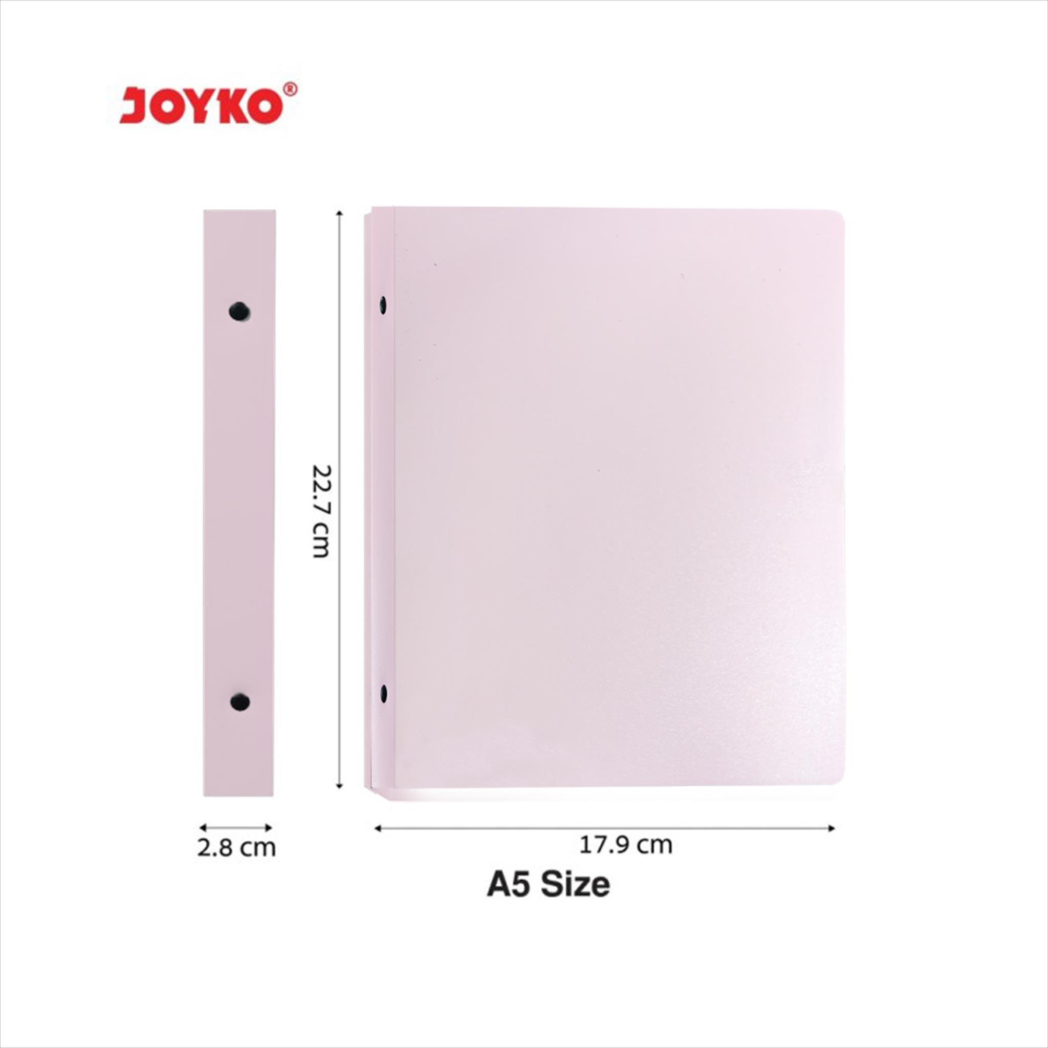 NA JOYKO Binder Note A5 B5 Polos / Buku Binder Joyko Polos Warna Pastel