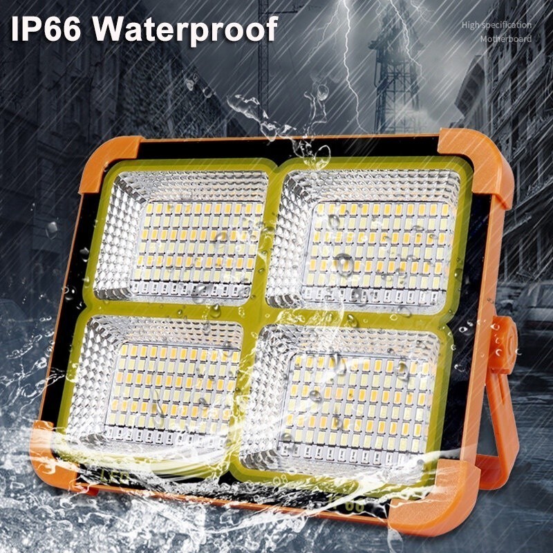 288 LED 8000W Portable LED Work Light USB Rechargeable Solar Work Lights COB Floodlight Emergency Light lampu solar light