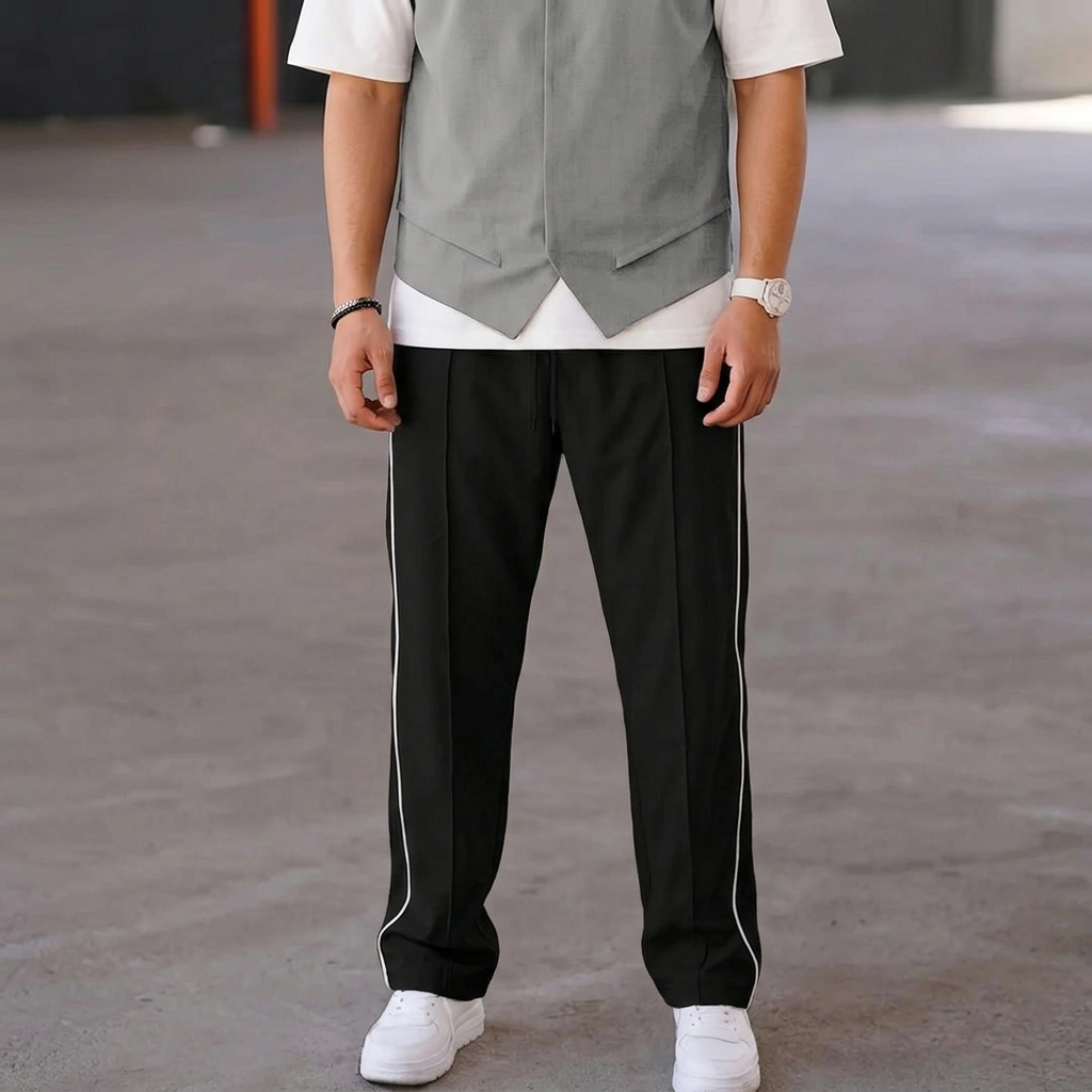 Wide Leg  Baggy Style Straight Trouser For Men