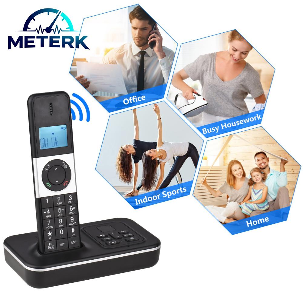 Meterk Cordless Phone Pre Dialing Redial LCD Backlight Caller ID Landline Phones for Household ราคา 3,700 บาท*ส่งฟรี