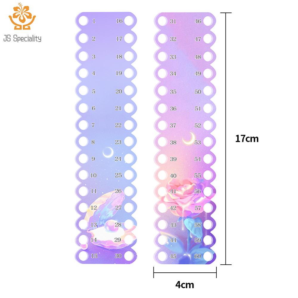 1th2pcs thêu xỉa Organizer lưu trữ Thủ Công Chủ 30-lỗ Cross Stitch Hàng bảng quấn dây Rose Shell mô hình chủ đề lưu trữ công cụ cho DIY may lưu trữ