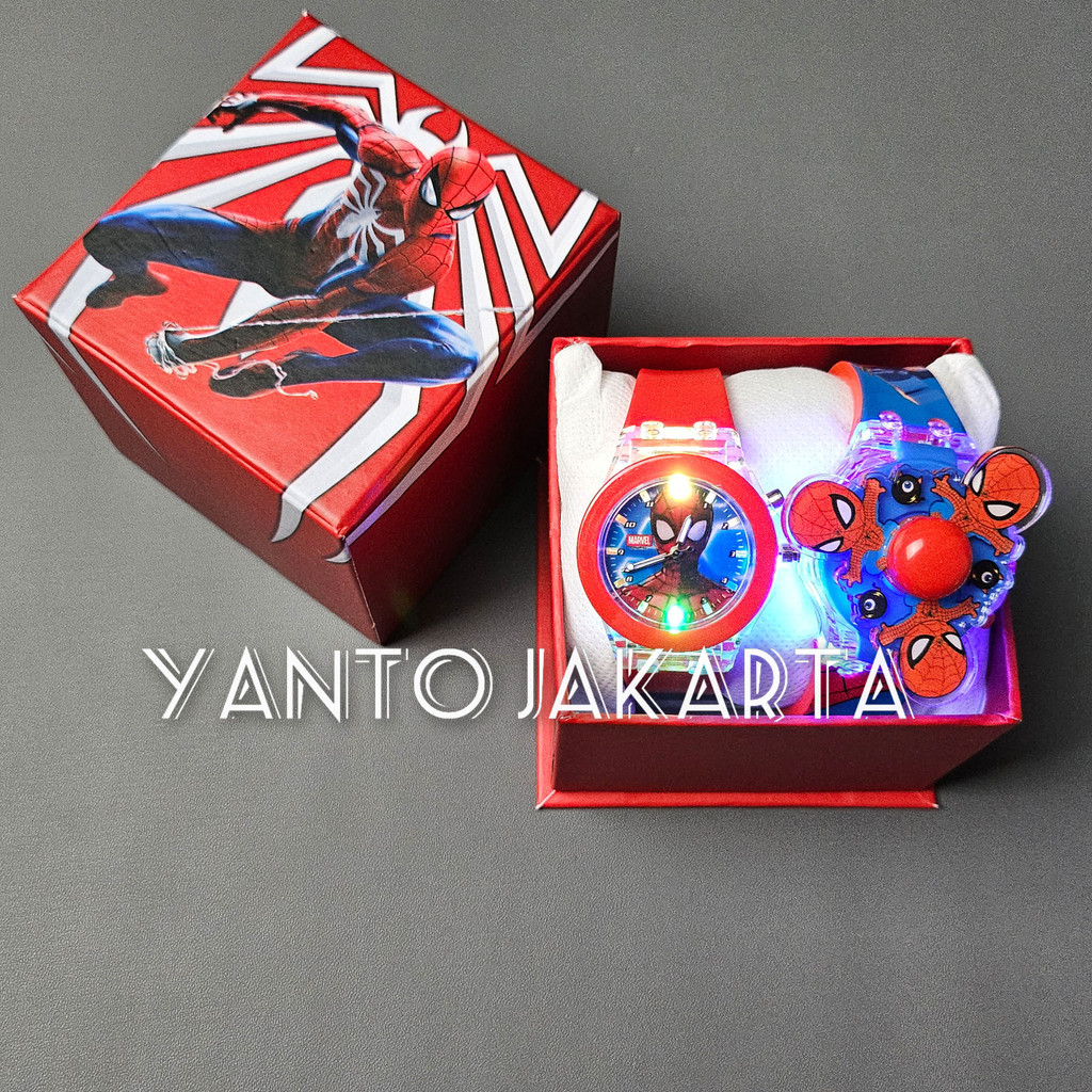 SET KADO - Jam tangan anak laki laki spiderman