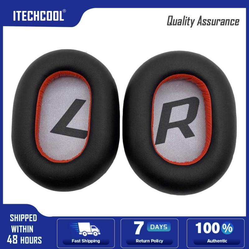 2pcs Protein Leather Ear Pads Cushion for Plantronics Backbeat Pro 2 SE 8200UC 95x75x20mm Singapore