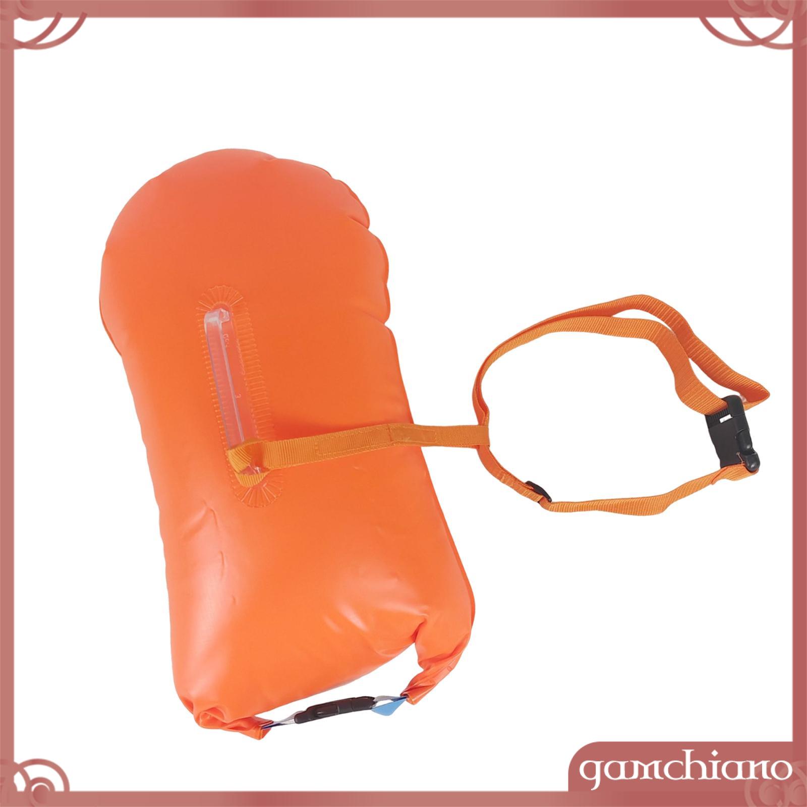 Gamchiano phao bơi phao ba lô thắt lưng eo có thể điều chỉnh túi không thấm nước nước mở bơi lội bong bóng cho đào tạo ba môn phối hợp đi bè kayakers