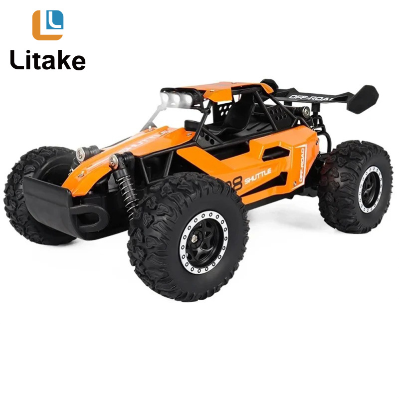 Kids 1:16 RC Off-Road Trucks With LED Lights 2.4 GHz High Speed Remote Control Car Model Toys For Boys Girls ราคา 505 บาท*ส่งฟรี