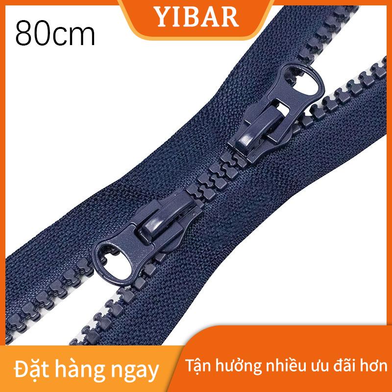 YIBAR MAOHONG Nhựa dây kéo mở-end đơn đôi thanh trượt dây kéo hai chiều áo khoác áo dài Zip DIY túi may mặc phụ kiện