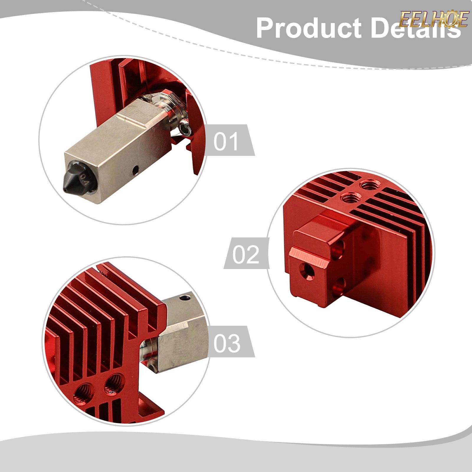 【EELHOE】 Aluminum Alloy For 3D Printer Print Head Kit Suitable for Bambu Lab Models Giá 250,000 Đồng*Miễn phí vận chuyển