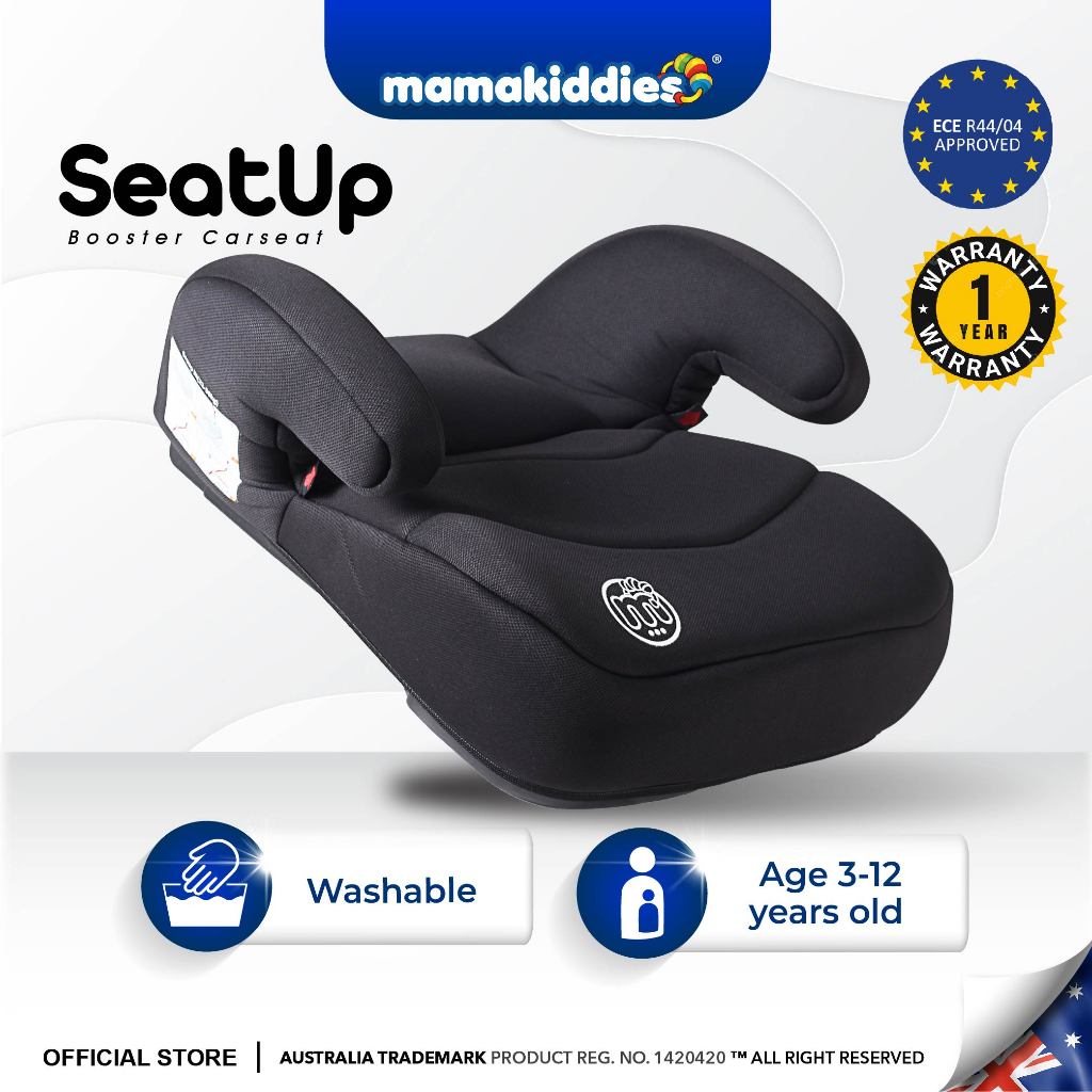 Mamakiddies SeatUp Booster Car Seat For 3 To 12 Years Kids Safety Carseat | Kerusi Keselamatan Bayi