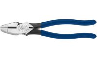 Klein Tools D213-9NE Pliers 9-Inch Side Cutters High Leverage Linesman Pliers Cut Copper Aluminum and other Soft Metals