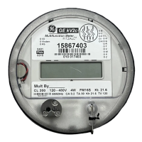 GE or Aclara 3 Phase KWH Electric Meter 4 Wire 7 jaws 120V to 480VAC  KV2C FM16S