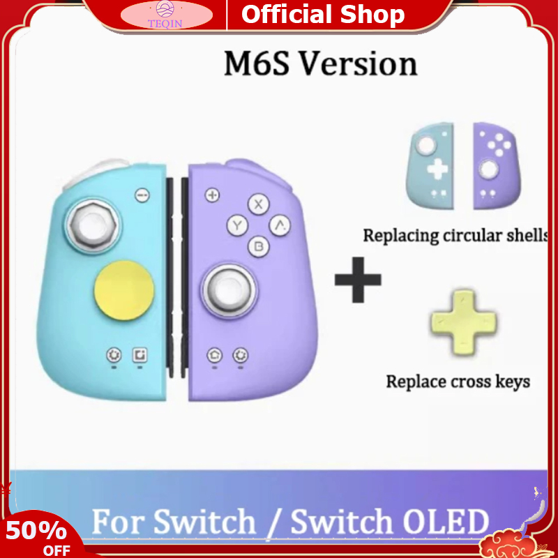 TEQIN toy new M6S Mobile Gaming Controller Adjustable Arcade Joystick With HD Vibration 6-axial Gyroscope Compatible For Switch Controller Pro ราคา 3,858 บาท*ส่งฟรี