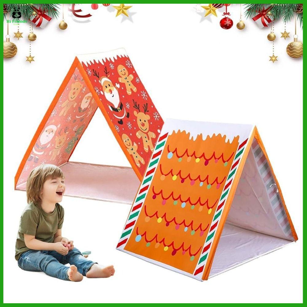 HI FRIENDS Hài hước Lều nhà bánh gừng Có thể tháo rời Nhẹ Lều chơi nhà bánh gừng Giáng sinh Bền bỉ Lều Giáng Sinh dành cho nhà ở trong nhà