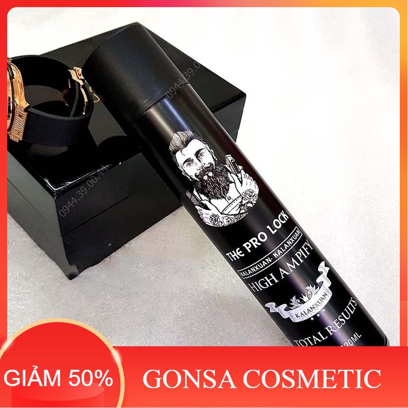 Gôm Xịt Tạo Kiểu Tóc Nam The Pro Lock 350ml - Siêu Giữ Nếp - GONSA COSMETIC