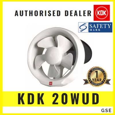 KDK 20WUD Exhaust Fan Window Mount Ventilating Ventilation Fan