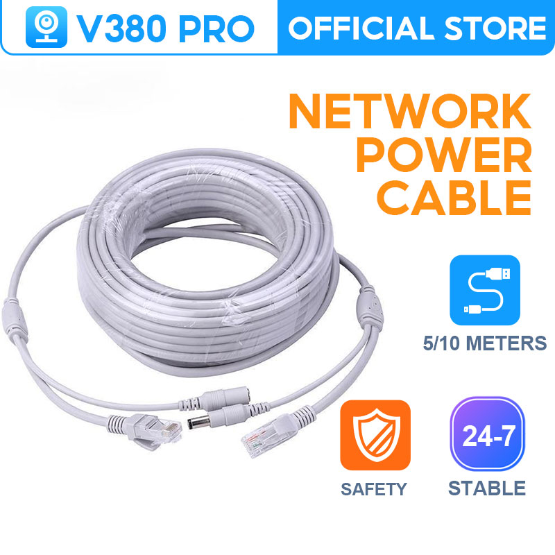 V380 PRO Network and power t...