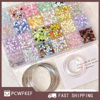 PCWFKEF Hot Sale 12 24 Lưới Siêu Hỗn Hợp Màu Sắc Thủy Tinh Gạo Hạt Set Loose Hạt Handmade Tự Làm Vòng Đeo Tay Vòng Cổ Đính Cườm Chất Liệu Trang Sức Phụ Kiện